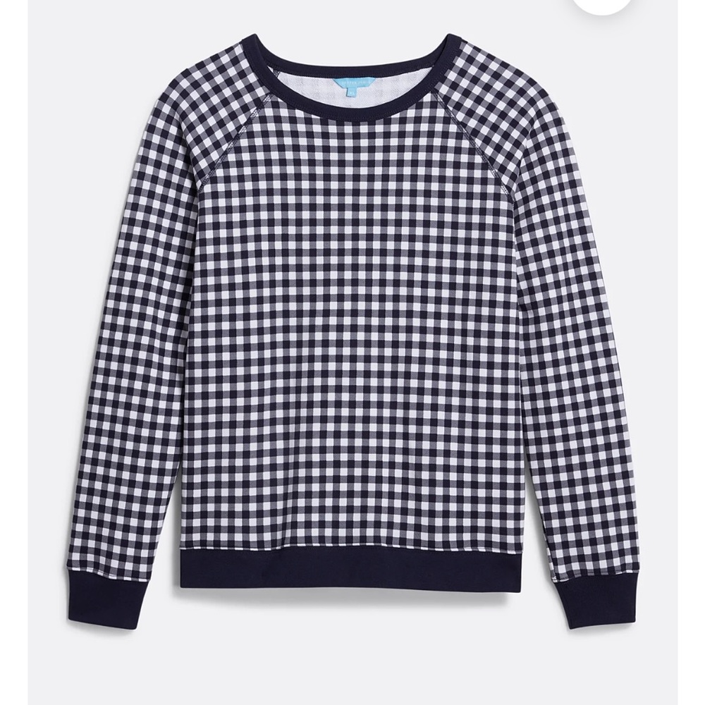 Draper James Sweatshirt in Gingham size xs, barely worn